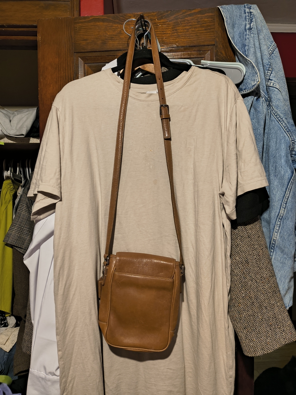 Coach Tan Leather Shoulder Bag 2000 Vintage - Picture 8 of 11